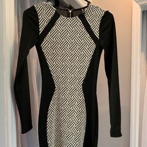 Black and white dress